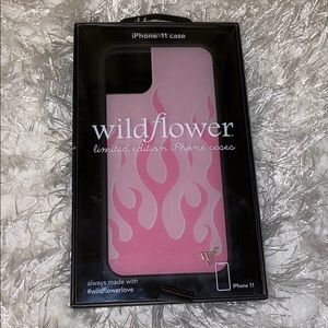 iPhone 11 Pink Flame Wildflower Phone Case